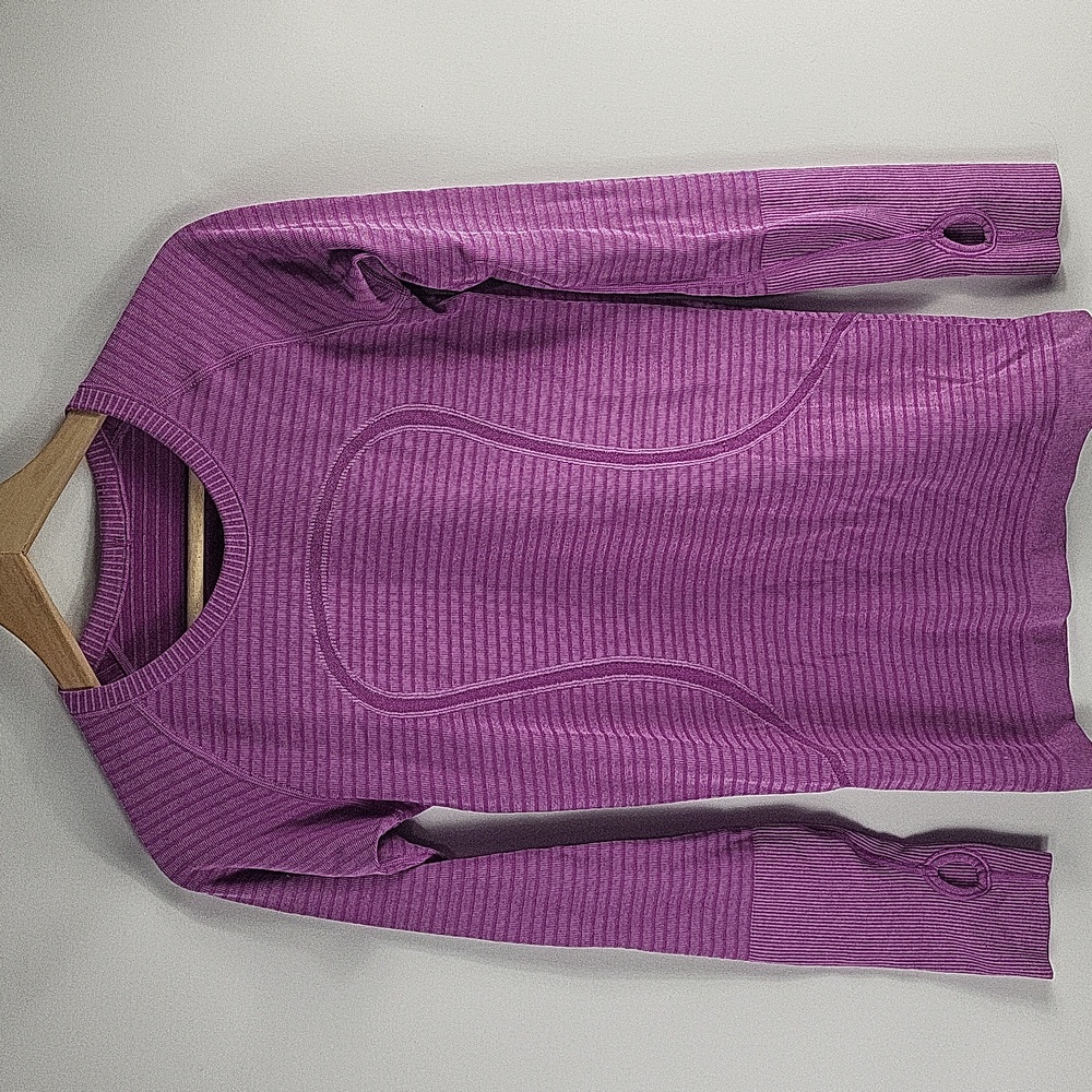 Lululemon Swiftly Tech Long Sleeve Heathered Top Size 6